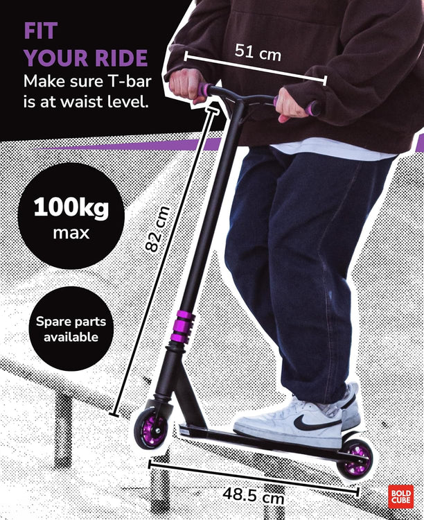 Coppia Di Pioli Per Scooter Stunt MAD RAIDER &ndash; Con Assi, 6 Colori, UK, Nuovi