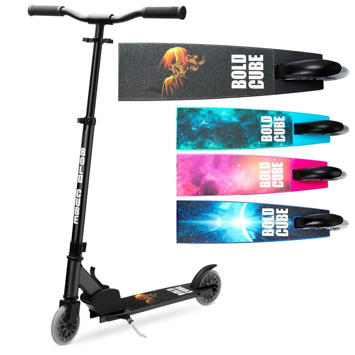 Black - Deluxe 2 Wheel Scooter