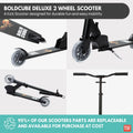 Black - Deluxe 2 Wheel Scooter