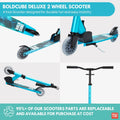 Turquoise - Deluxe 2 Wheel Scooter