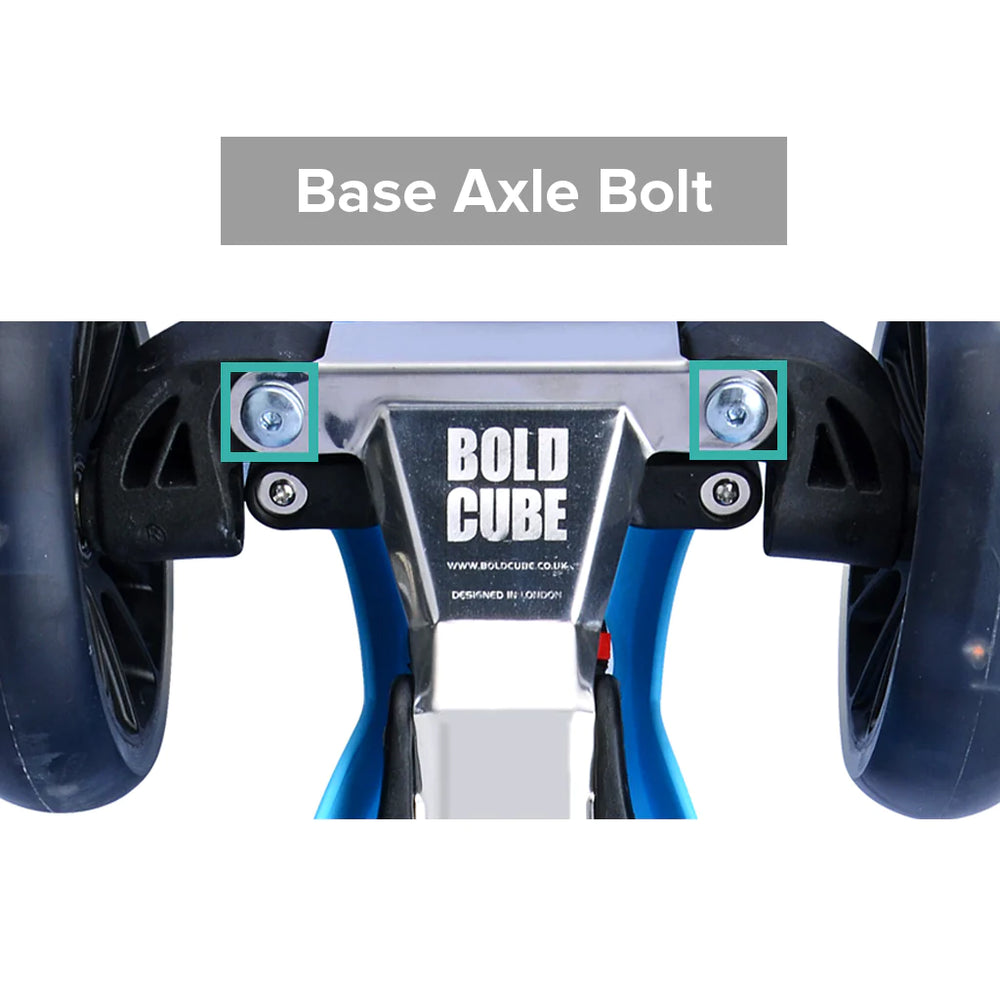 Steel Base Underboard Axle Bolt - Teeny Fold 3 Wheel Scooter