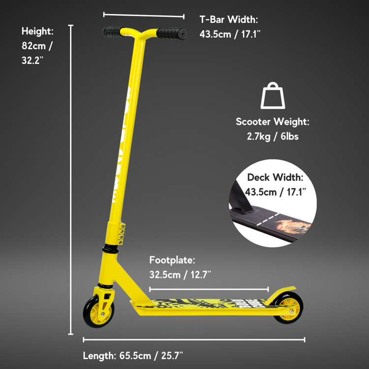 HUDORA 14058 - Stunt Scooter Kids hellblau, Cityroller für Kinder von ca. 6-10 Jahren kaufen