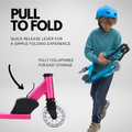 Fuchsia - Deluxe 2 Wheel Scooter - 2 Wheel Scooter - BOLDCUBE Scooters