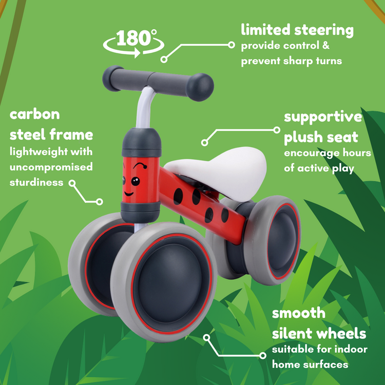 BOLDCUBE Betty Ladybird Baby Balance Bike BOLDCUBE Scooters