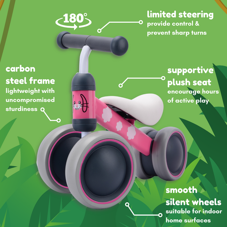 Bonnie Bunny Baby Balance Bike Ideal 1st Birthday Gift BOLDCUBE BOLDCUBE Scooters