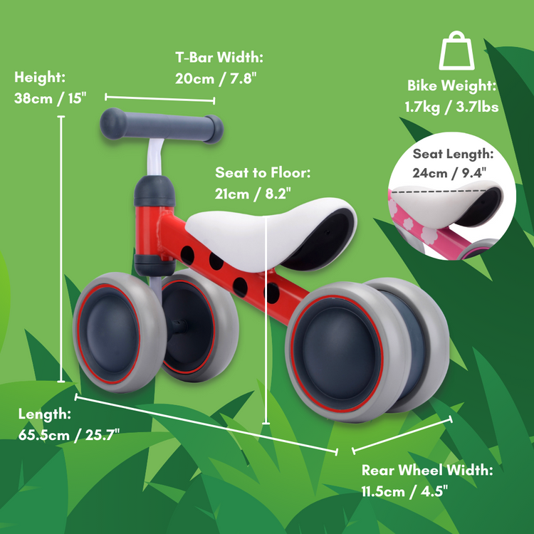 BOLDCUBE Betty Ladybird Baby Balance Bike BOLDCUBE Scooters