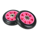 Lot De 2 Roues De Scooter 100mm En Alliage Aluminium - Polyuréthane, Avec Roulements, Remplacement Freestyle - 4